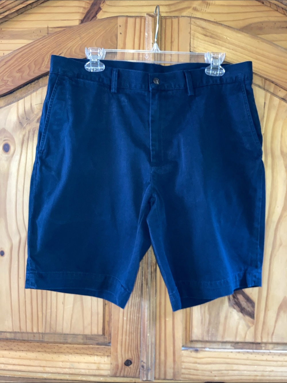 Men Polo Ralph Lauren Classic Fit 9” navy blue chino shorts size 34